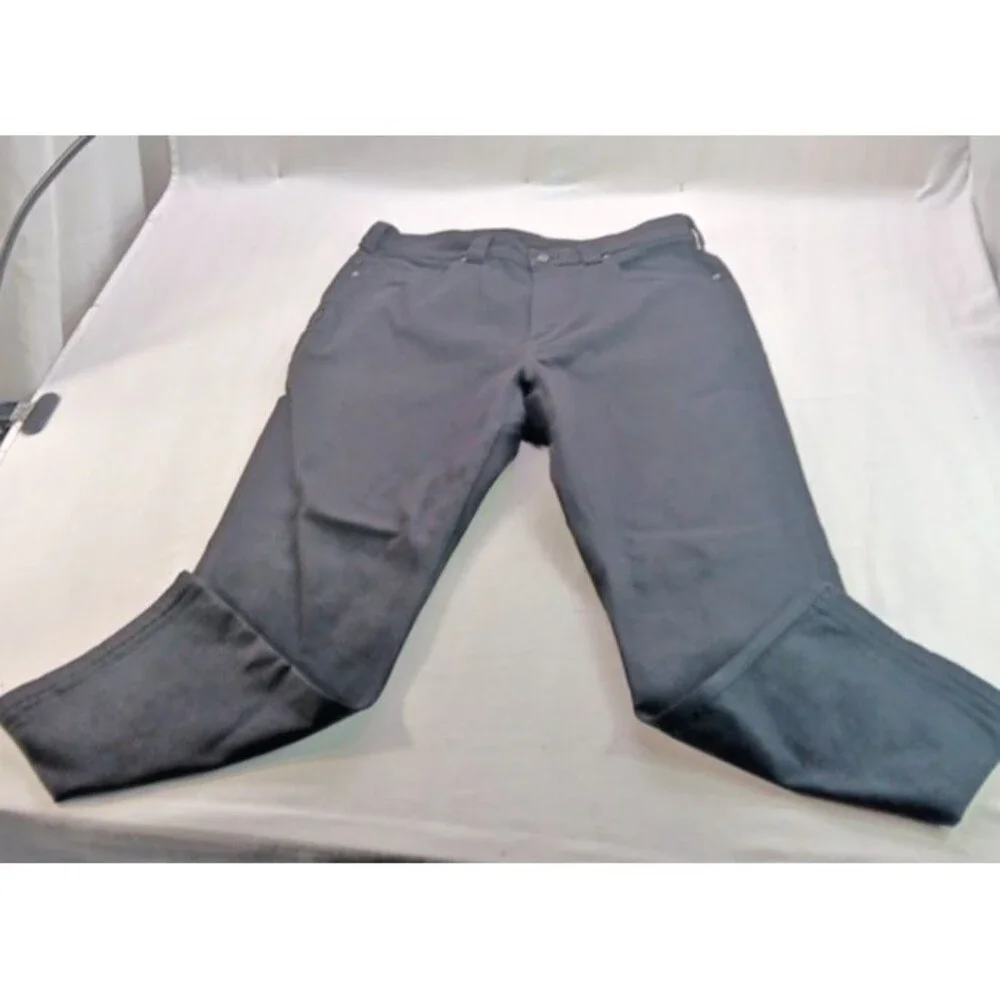 Duluth Trading Ballroom Double Flex Pants Mens 38x30 Black Stretch Relaxed Work